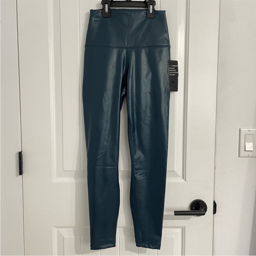 90 Degree By Reflex Leatherette High-Rise Leggings